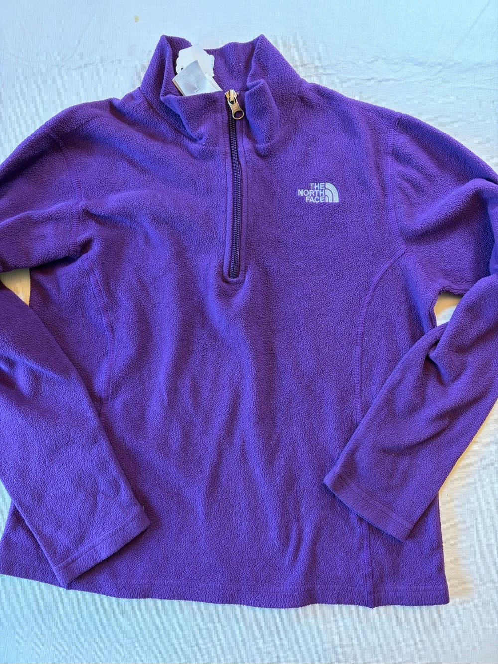 The North Face Purple Fleece 1/4 Zip Pullover girls 14/16